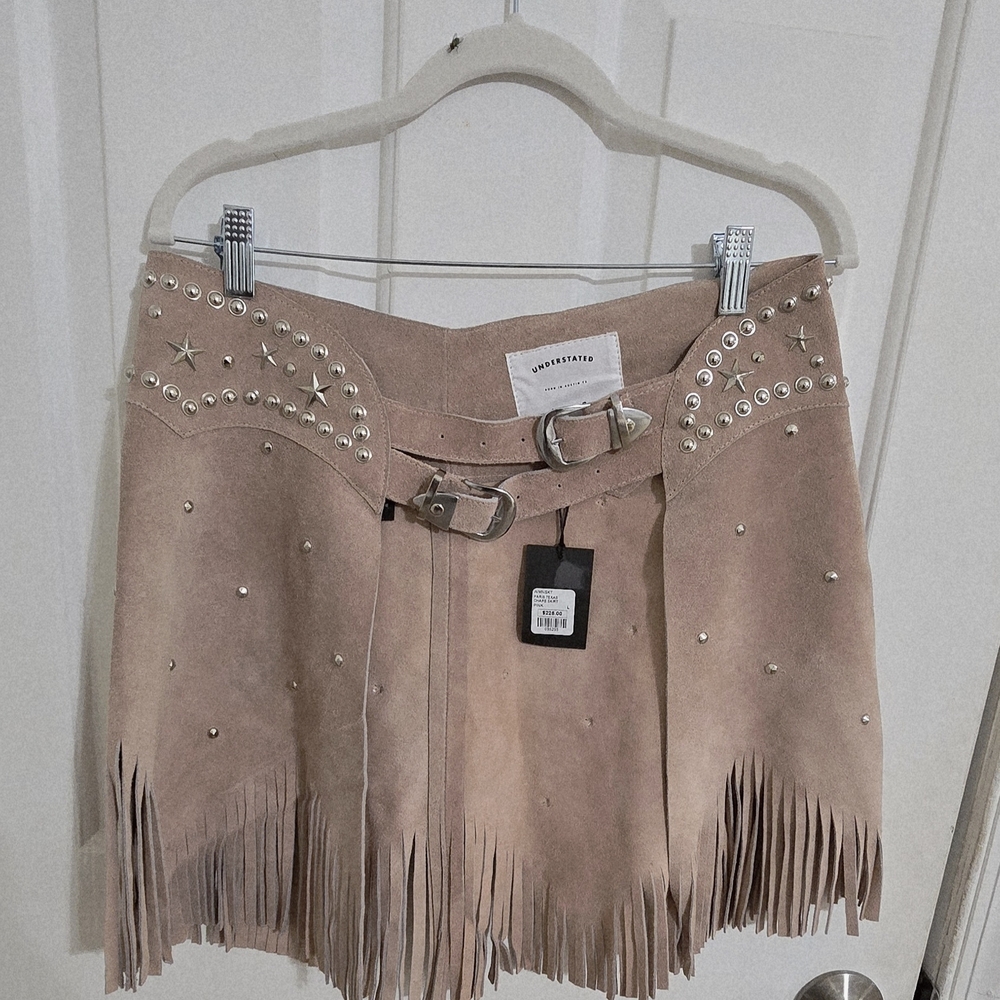 REVOLVE Chapskirt Understated Leather